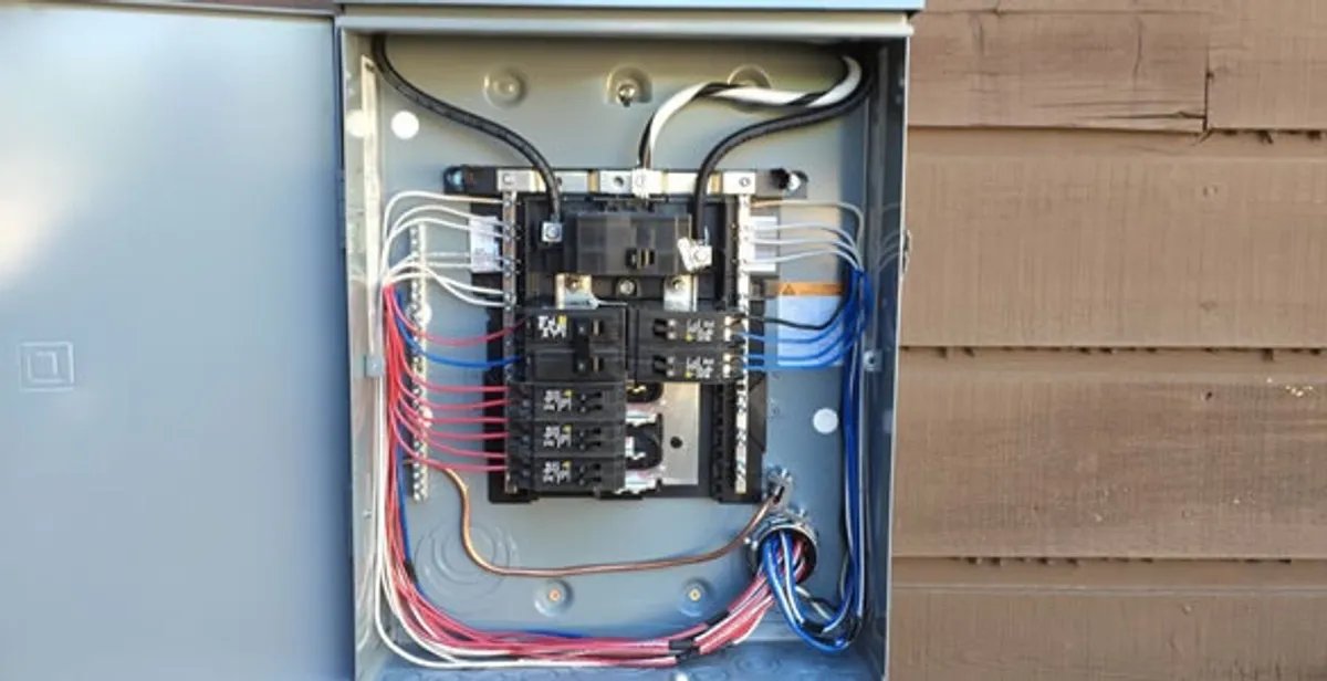 electrical panel upgrade service featuring newly installed electrical panel wired by licensed electricians in Escondido, CA