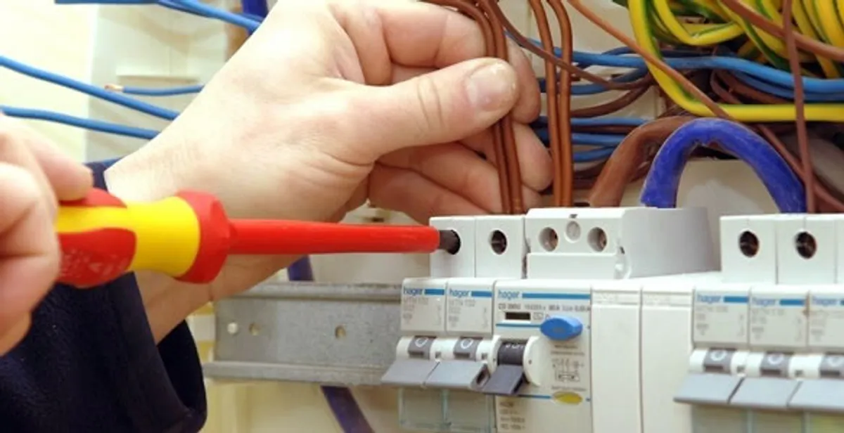 electrician services performing professional electrical panel wiring and connections in Escondido, CA