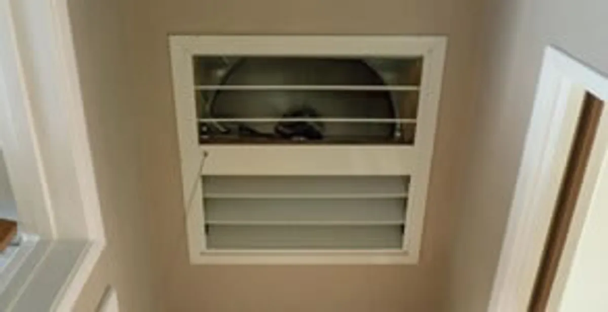 whole house fan installation services with ceiling-mounted ventilation system in Escondido, CA